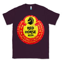 Plum red horse Classic Tee - artisFamous