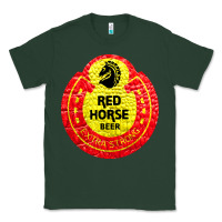 Sports Green red horse Classic Tee - artisFamous
