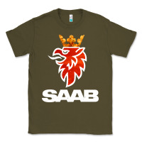 Army Green saab Classic Tee - artisFamous
