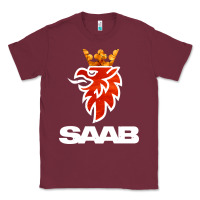 Burgundy saab Classic Tee - artisFamous