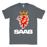 Charcoal Heather saab Classic Tee - artisFamous