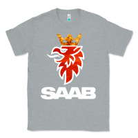 Heather Grey saab Classic Tee - artisFamous