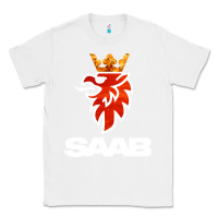 White saab Classic Tee - artisFamous