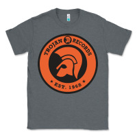 Charcoal Heather trojann records est 1968 Classic Tee - artisFamous