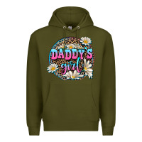 Army Green daddy's girl Premium Hoodie - AdoDesignShop