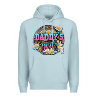 Blue Mist daddy's girl Premium Hoodie - AdoDesignShop