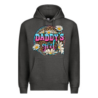 Charcoal Heather daddy's girl Premium Hoodie - AdoDesignShop
