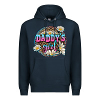 Navy daddy's girl Premium Hoodie - AdoDesignShop