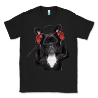 Black french bulldog dj style Classic Tee - artisFamous