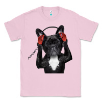 Bubblegum Pink french bulldog dj style Classic Tee - artisFamous