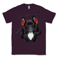 Plum french bulldog dj style Classic Tee - artisFamous