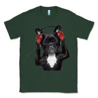 Sports Green french bulldog dj style Classic Tee - artisFamous
