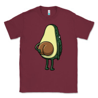 Burgundy funny fruit avocado Classic Tee - artisFamous