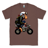 Chestnut monkey bike cartoon Classic Tee - artisFamous