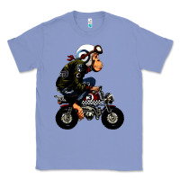 Colony Blue monkey bike cartoon Classic Tee - artisFamous