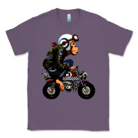 Lavender monkey bike cartoon Classic Tee - artisFamous