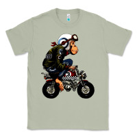 Matcha monkey bike cartoon Classic Tee - artisFamous