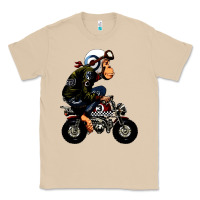 Mushroom monkey bike cartoon Classic Tee - artisFamous