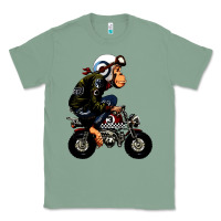 Sage monkey bike cartoon Classic Tee - artisFamous