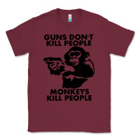 Burgundy guns dont kill people Classic Tee - artisFamous