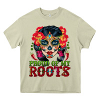 Mossy sugar skull woman proud of my roots Heavy Core Tee - BundleAndBundleShop