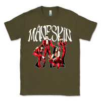 Army Green maneskin rock Classic Tee - artisFamous