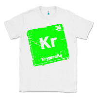 White kr kryptonite Classic Tee - artisFamous