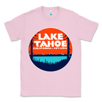Bubblegum Pink lake tahoe california Classic Tee - artisFamous