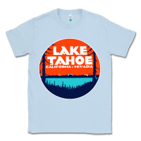 Dusty Blue lake tahoe california Classic Tee - artisFamous