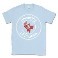 Dusty Blue university of phoenix white red Classic Tee - artisFamous