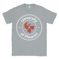 Heather Grey university of phoenix white red Classic Tee - artisFamous