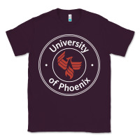 Plum university of phoenix white red Classic Tee - artisFamous
