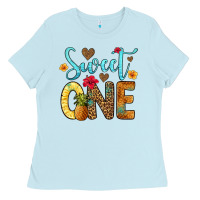 Baby Blue sweet one pineapple Ladies Tee - Artiststas