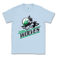 Dusty Blue timber wolves Classic Tee - artisFamous