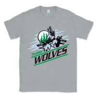 Heather Grey timber wolves Classic Tee - artisFamous