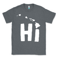 Charcoal Heather hi hawaii Classic Tee - artisFamous