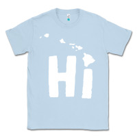 Dusty Blue hi hawaii Classic Tee - artisFamous