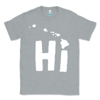 Heather Grey hi hawaii Classic Tee - artisFamous