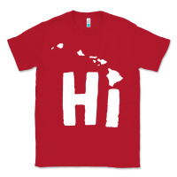 Red hi hawaii Classic Tee - artisFamous
