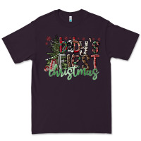 Plum Baby's First Christmas Premium Tee - CowhideDigitalArt