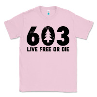 Live Free Or Die 603 Tree Classic Tee | Teevron