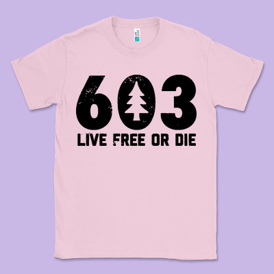 Live Free Or Die 603 Tree Classic Tee Designed By Artisfamous