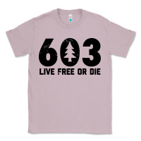 Lilac live free or die 603 tree Classic Tee - artisFamous