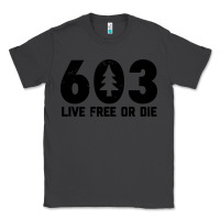 Smoke live free or die 603 tree Classic Tee - artisFamous