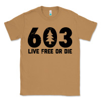 Toasted Coconut live free or die 603 tree Classic Tee - artisFamous