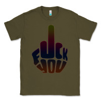 Army Green fuck you middle finger Classic Tee - artisFamous