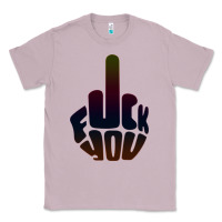 Lilac fuck you middle finger Classic Tee - artisFamous
