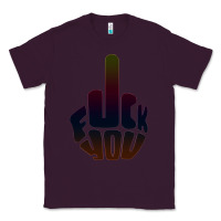 Plum fuck you middle finger Classic Tee - artisFamous