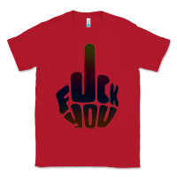 Red fuck you middle finger Classic Tee - artisFamous