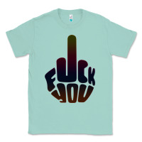 Seafoam fuck you middle finger Classic Tee - artisFamous